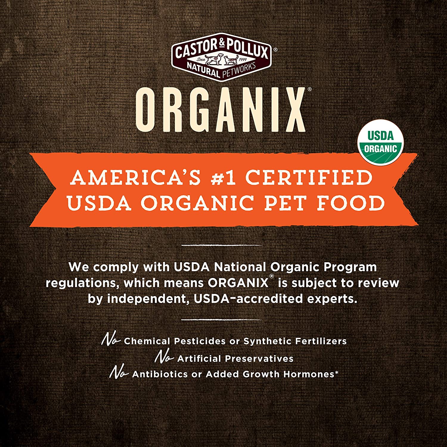 Castor and Pollux ORGANIX Grain Free Small Dog Food Recipe, Organic Dog Food - 4 lb. Bag - Image 3
