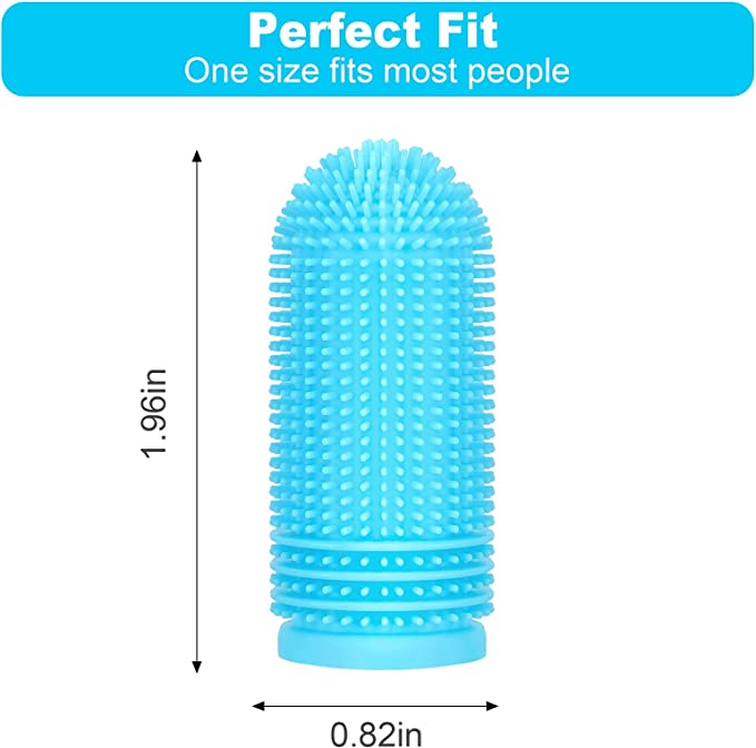 4 Pack Dog Finger Toothbrush - Image 2