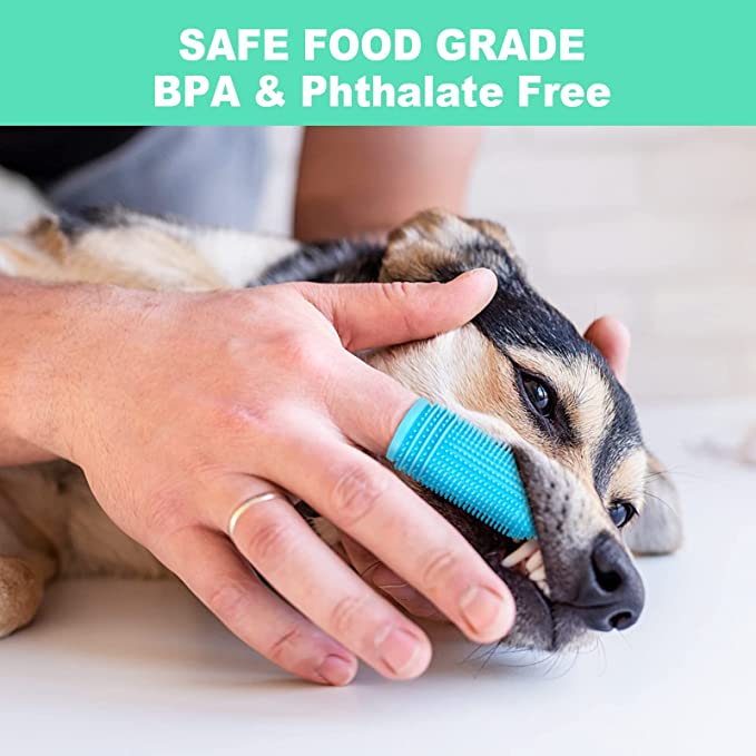4 Pack Dog Finger Toothbrush - Image 4